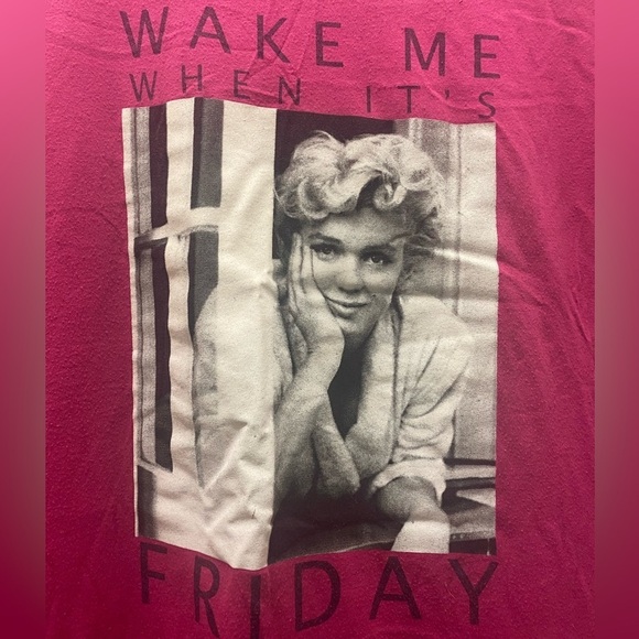 Marilyn Monroe Pink Shirt, 2X - Picture 1 of 4